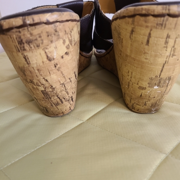 BOC by Born Wedge Sandals Cork Comfortable Size 11 - Picture 8 of 11
